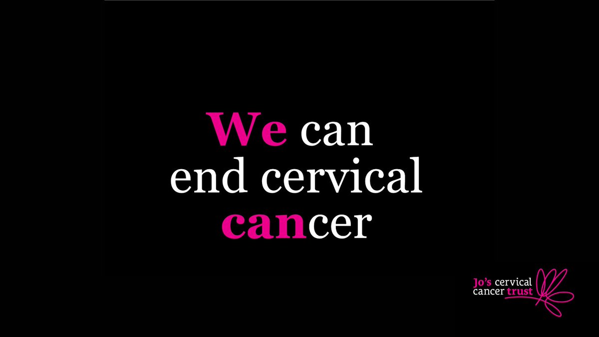 it’s #CervicalCancerPreventionWeek. Did you know, through the HPV vaccination, cervical screening and Government action, #WeCan end cervical cancer? @Jostrust