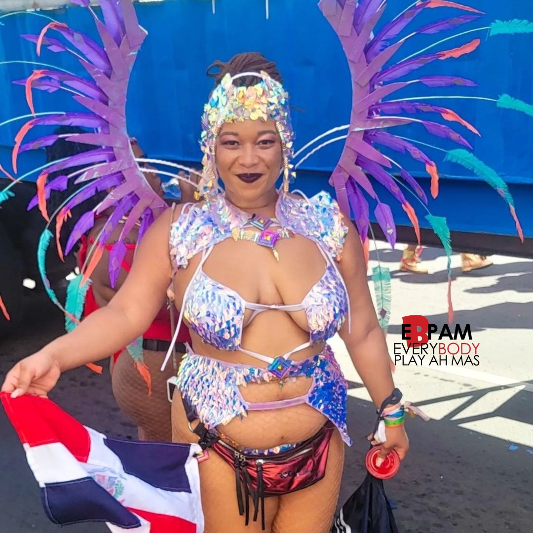 everyBODY_PAM's tweet photo. Follow @thecurlyjenny for VLOGS on her Youtube Channel and see her review of #StKittsCarnival
#everyBODYplayahmas #Carnival2023
â #CarnivalChaserâ #CarnivalSlayersâ #LiveLoveSocaâ
#LoveYourselfFirstâ #ThickGirlsPlayMasâ #WeSupportSoca #LuxeCarnival #SugarMas https://t.co/wOzHzhuAhM