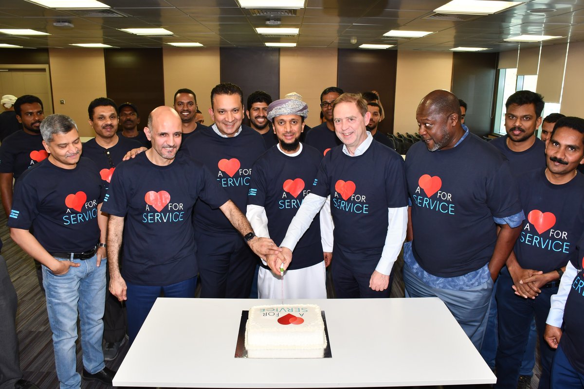 AtlasCopcoME's tweet photo. Atlas Copco Services Middle East launched its "A Heart for Service" campaign with our Oman business partner Bin Salim Enterprises on 22nd January 2023. The campaign was launched during the toolbox meeting, Bin Salim service and sales teams.

#AtlasCopcoMiddleEast https://t.co/kAokoKPxHU