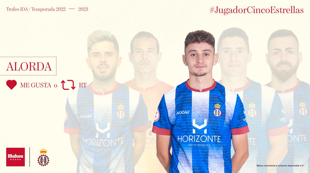 ⭐ 𝐉𝐮𝐠𝐚𝐝𝐨𝐫 𝐂𝐢𝐧𝐜𝐨 𝐄𝐬𝐭𝐫𝐞𝐥𝐥𝐚𝐬 ⭐

🥇 𝐀𝐋𝐎𝐑𝐃𝐀 👏

🗳️ RT 🔃 ou MG 💙 para votar a nuestro jugador, ALORDA, como el #JugadorCincoEstrellas del 𝐑𝐞𝐚𝐥 𝐀𝐯𝐢𝐥𝐞́𝐬 𝐈𝐧𝐝𝐮𝐬𝐭𝐫𝐢𝐚𝐥 de la Primera Vuelta 🥇