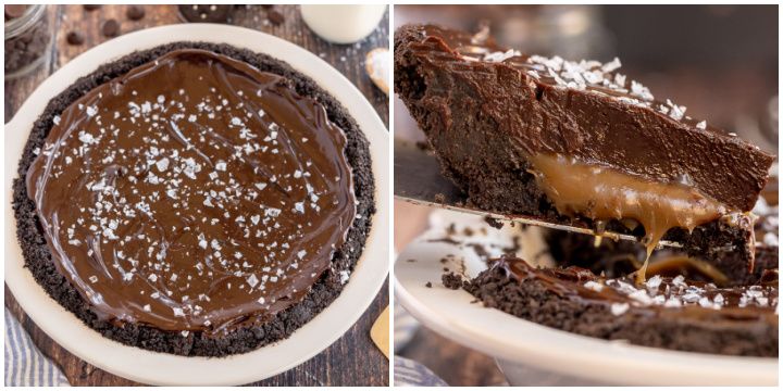 kyleecooks's tweet photo. A rich buttery chocolate cookie crust, gooey salted caramel, topped with a decadent and gorgeously rich ganache , this Chocolate Caramel Tart recipe is so dreamy #chocoalte #caramel #saltedcaramel #dessert #tart #kyleecooks https://t.co/os7AnyK93N https://t.co/G4fFWXyjTG