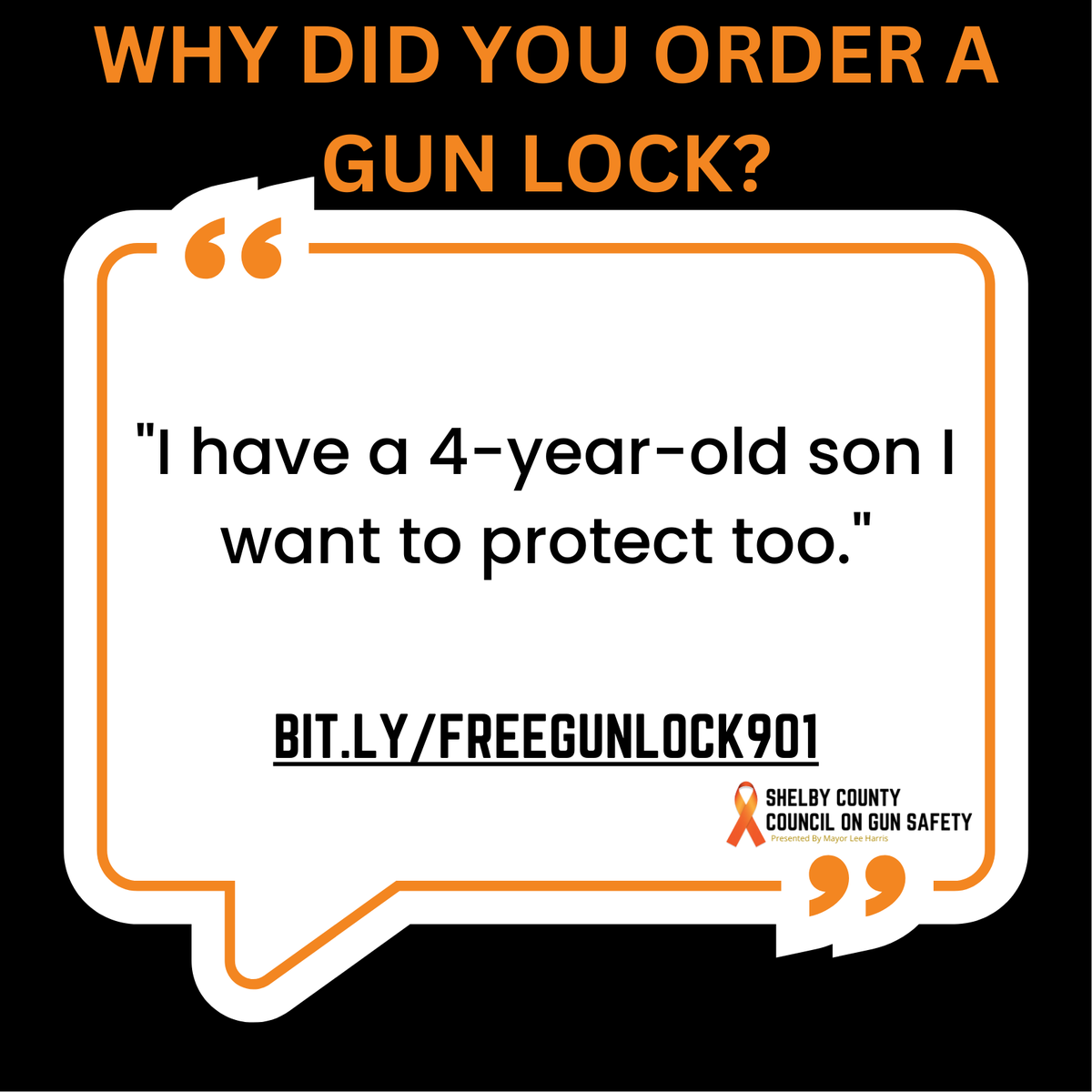 MayorLeeHarris's tweet photo. Residents are now receiving their #FreeGunLocks. Thank you to the @ShelbyCoTN Council on Gun Safety for its hard work on this new program. Get your gun lock or send it to someone you know here https://t.co/K7SoilhrD7. Here's what we’ve heard from responsible gun owners: https://t.co/NDsFeRLra4