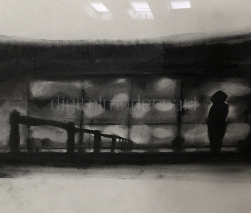 digitalmdrnart's tweet photo. Rainer Kulow, charcoal drawing,
original, exhibition handout
not for sale, private collection... https://t.co/9pteXYaX1J