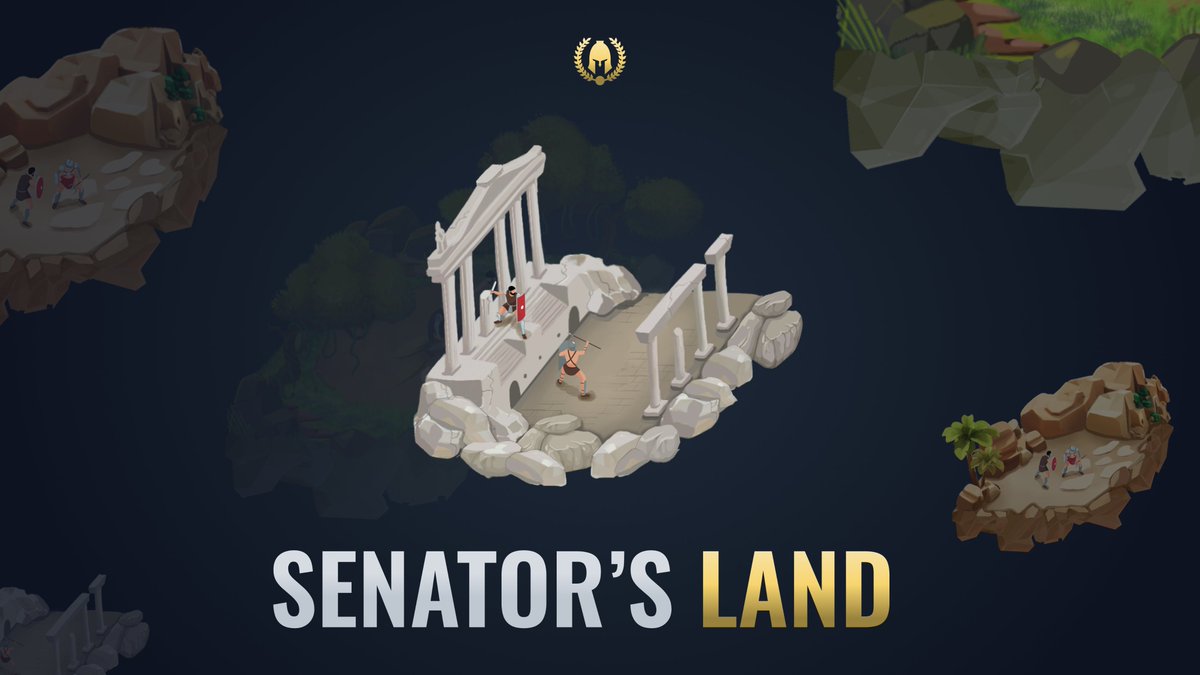 The senators will be the owners of the lands. The higher the level, the higher the capabilities.

▪️Collect tax
▪️Create items
▪️Upgrade the land

All lands will have an "Essence Workshop" where "Crystal Essence" and "Elixir of Wisdom" can be crafted.

#GameFi #Sol #NFT #Gaming