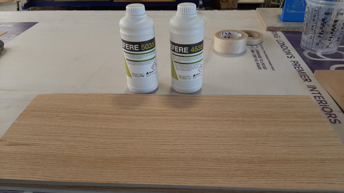 Our Technical Director went out on the road and did a customer trial, bonding Oak Veneer to MDF with our 4535 resin and 5035 hardener. 

Very positive outcome! 

Ring us on 01223412373 for your free glue review.

#glue #free #review #resin #bonding #veneer #mdf