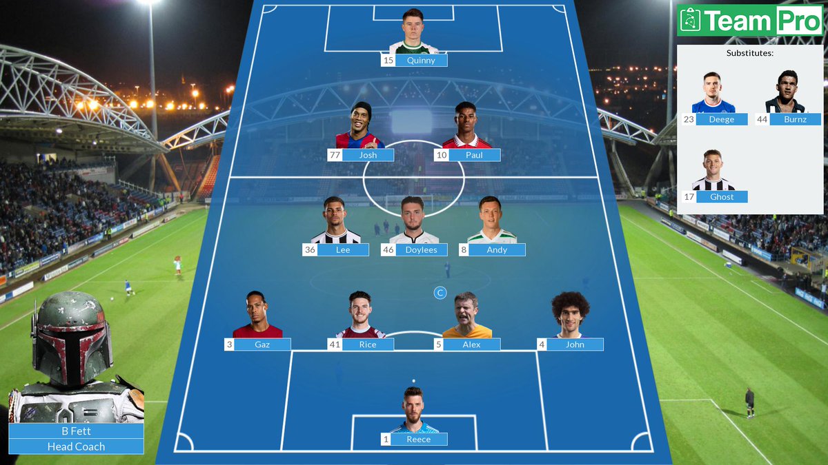 Here is the Bounty Hunters Starting 11 for tonight's <a href="/VPGEurope/">Virtual Pro Gaming | Europe</a> matches.
 teampro.co/share/bounty-h…