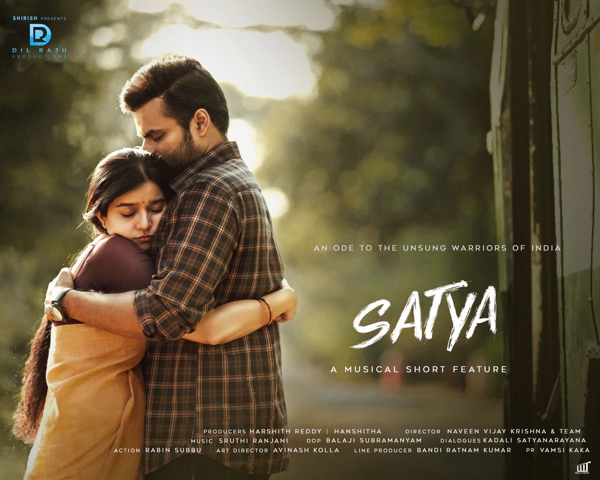 Happy Republic Day . I’m happy to come back here with something worth sharing . I thank all my loved ones for giving me the strength to keep going . My debut as a director . Hope you guys like it . Jai hind .

A musical tribute to the unsung heroes 
Coming soon .