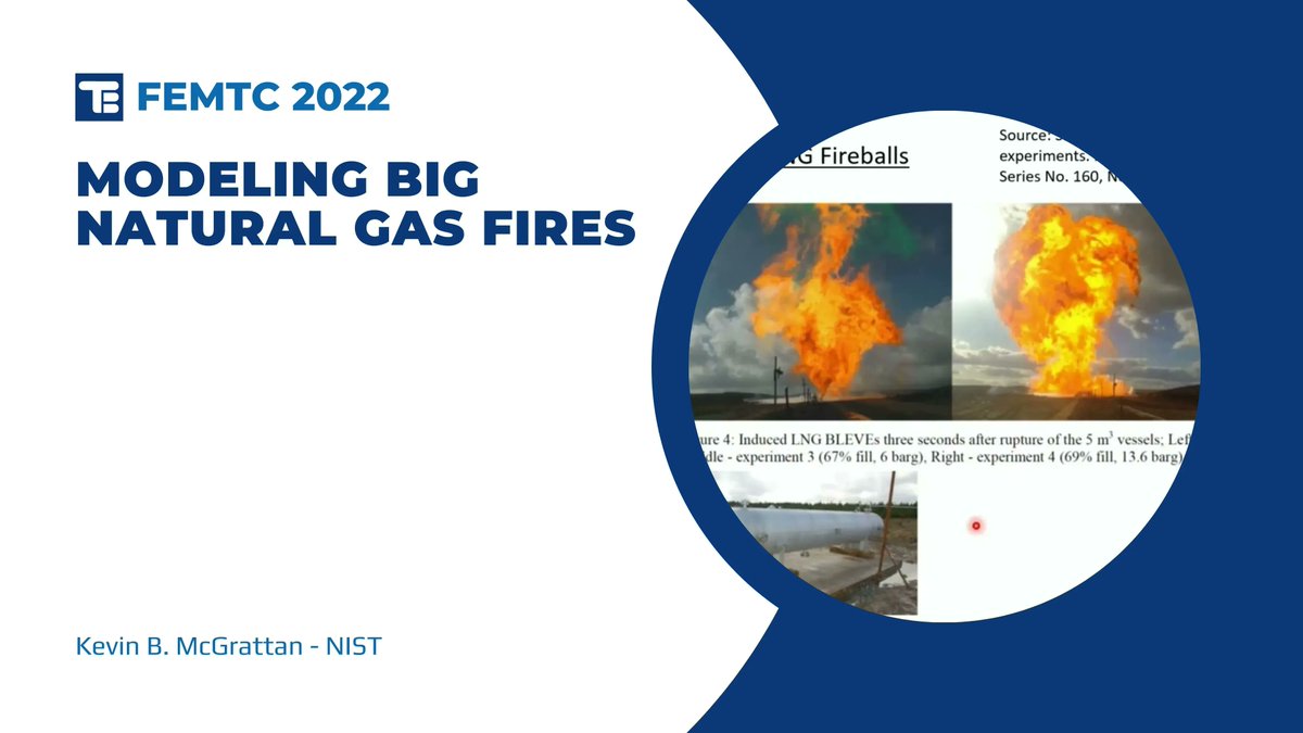 thunderheadeng's tweet photo. "Modeling Big Natural Gas Fires" by Kevin McGrattan of NIST is available in the FEMTC archive. Watch or read now! #femtc https://t.co/Ps7Yt2a228 https://t.co/bkwtj9qzRn