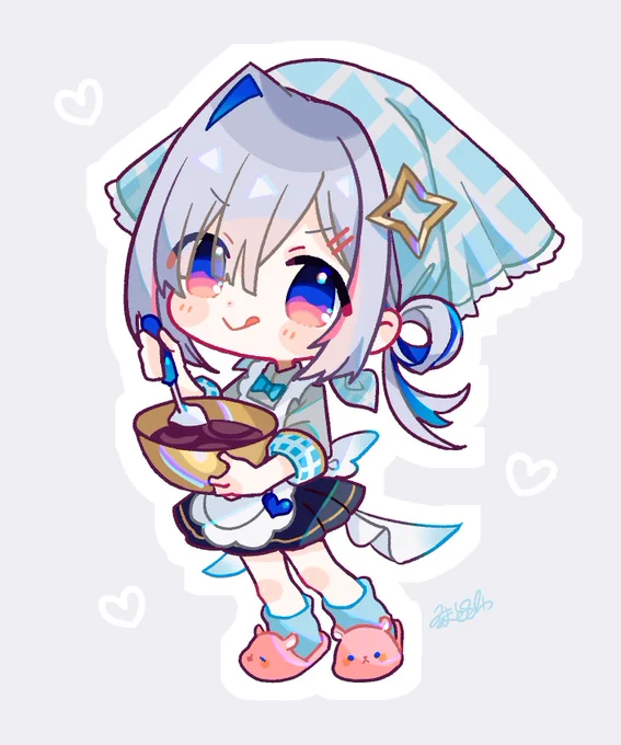 #デフォルメ絵を流してデフォルメ民を増やそうホロとオリキャラあんまり数ないけどデフォルメ描くの好きだ 