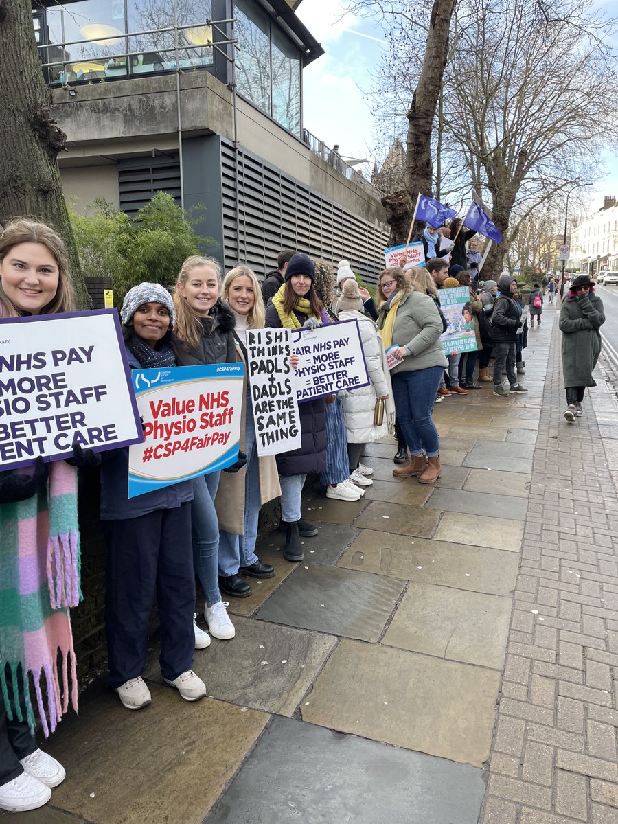 Royal Free out in force! Again management supporting and the public support is phenomenal #CSP4FairPay