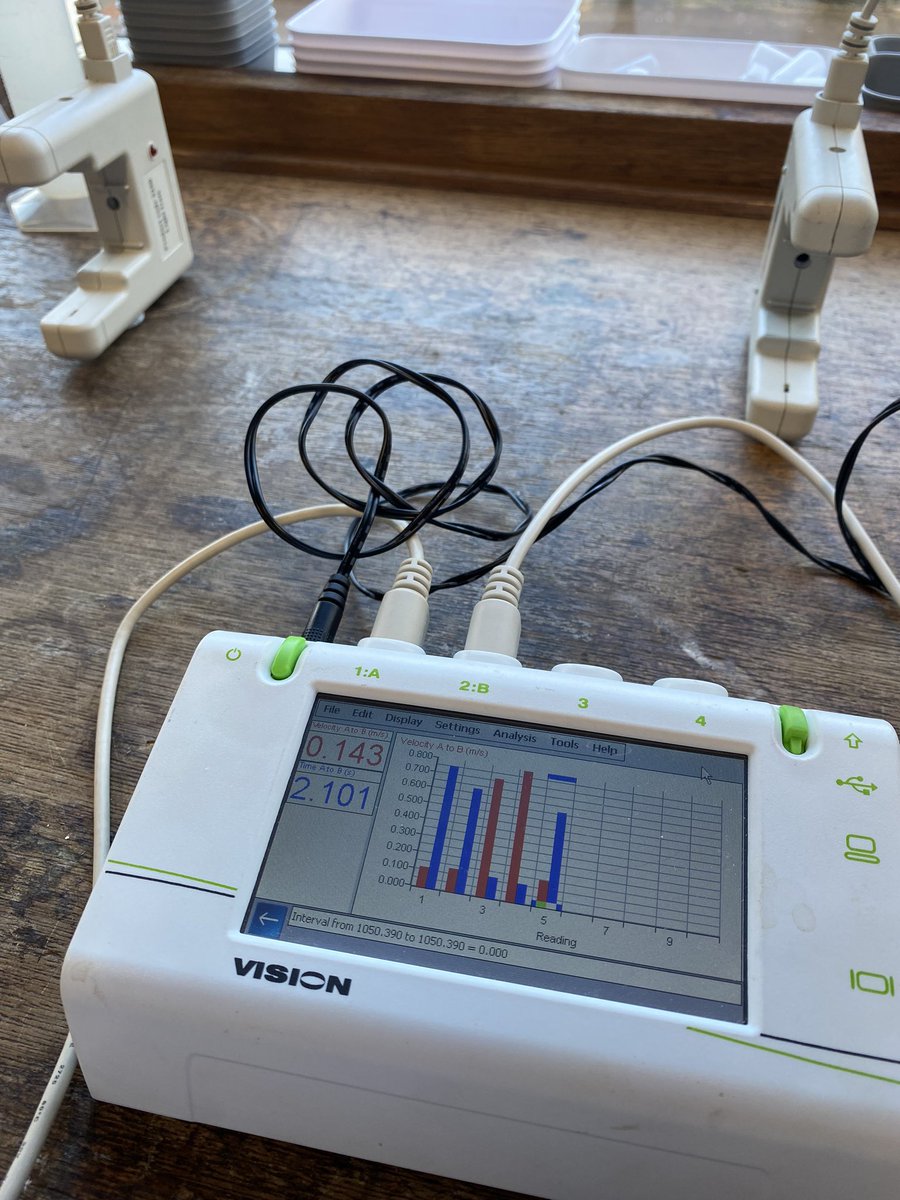 MrsP_SciTech's tweet photo. Having fun with, sorry, I mean TESTING our data loggers and light gates before Year 11 use them. #SciTechLife #physics @dataharvestnews @aa_science @AlcesterAcademy https://t.co/qegg1RPZv7