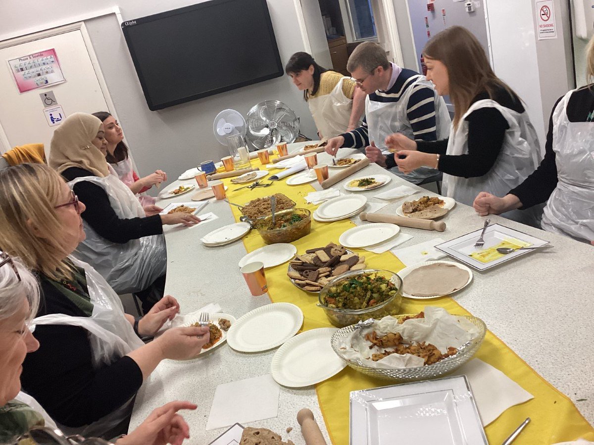 Mrs Nawaz and Mrs Riaz treated the staff to a cookery lesson last night after school. Thank you so much! Thank you too, Mrs Ralph for organising such a lovely mental health and wellbeing CPD session! We are so lucky!