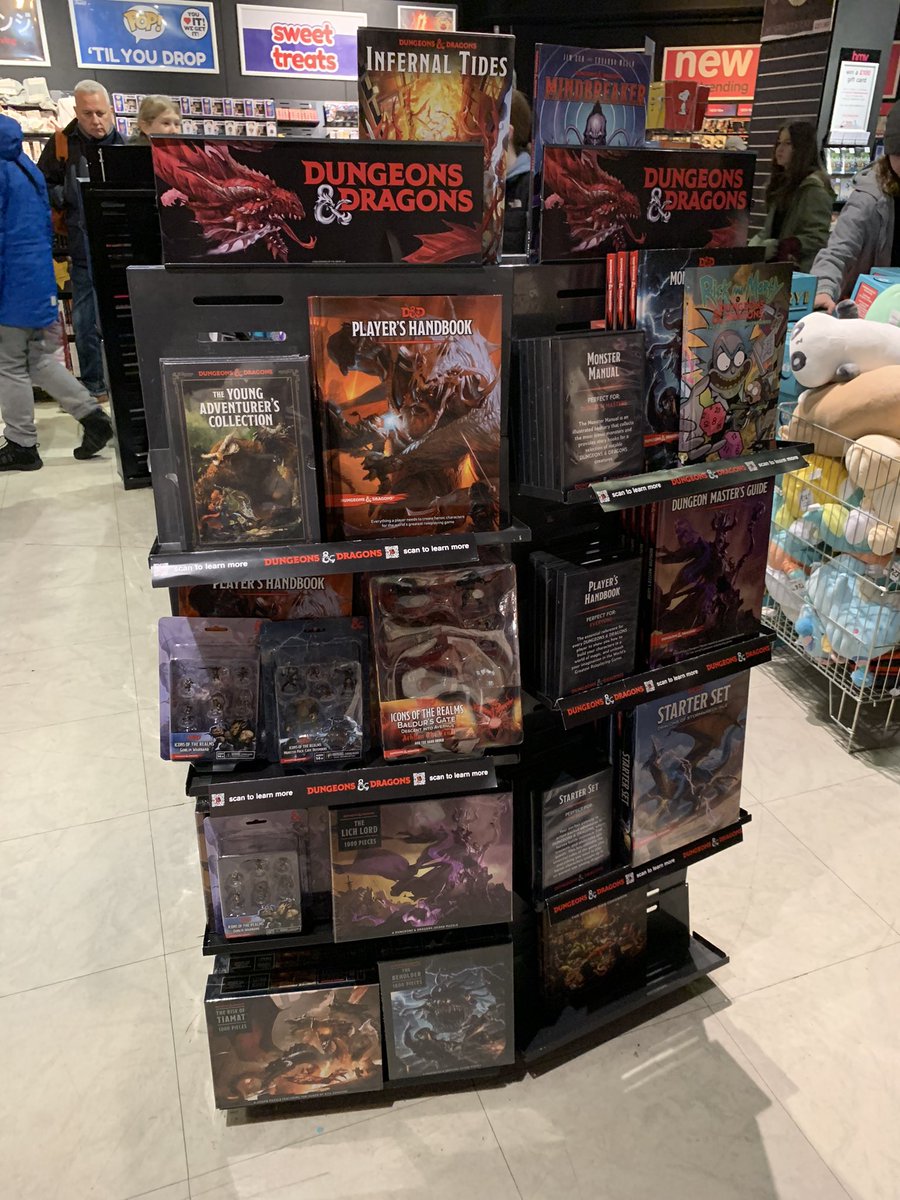 Don’t forget to check out our brand new DND display in store now ❤️ #dnd #dndbeyond #dndcommunity #dndfan #dndlife #dungeonsanddragons #dungeonsanddragons5e #dungeonsanddragonsgame #nerd #nerdlife #fiction #fictionbooks #fictiongame #hmv #hmvrecordshop #hmvexclusive #hmvbelfast