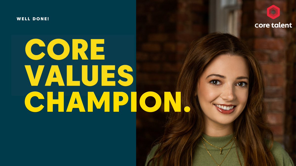 #Valueschampion

The Core Values Champion for January 2023 is Lucy Dobel. Congratulations!

Congratulations Lucy enjoy spending your Love2shop Vouchers!

#wearecoretalent #joinus #corevalues #valueschampion #wearehiring #welldone