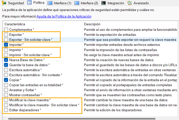 Si usas Keepass lee esto y configuralo bien:

sourceforge.net/p/keepass/disc…
keepass.info/help/base/secu…
keepass.info/help/kb/config…

%AppData%\Roaming\KeePass\KeePass.config.xml
~/.config/KeePass