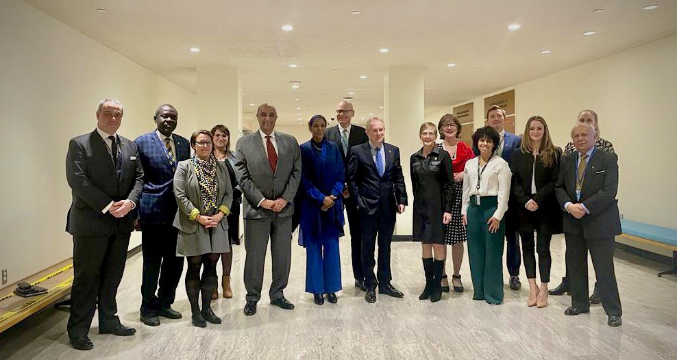 It was an honor to have met, on behalf of @Int_IDEA, with H.E. Csaba Kőrösi, @UN_PGA to discuss how the Permanent Observers can better engage with the priorities and @UN processes at #UNGA77🇺🇳.

We look forward to this continued collaboration.