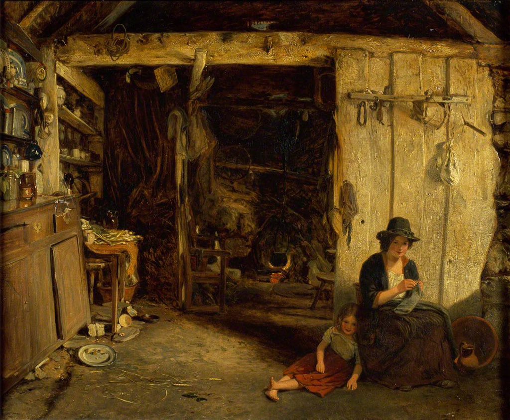 ArchitectureTud's tweet photo. Cottage interior North Wales 🏴󠁧󠁢󠁷󠁬󠁳󠁿 

-James Wingfield (1800–1872) https://t.co/QiFOlUCGca