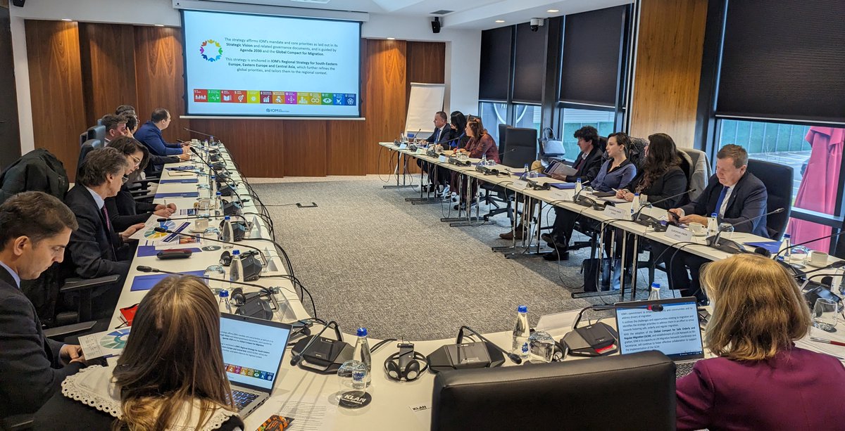 KosovoIOM's tweet image. A fruitful discussion on IOM Kosovo&apos;s strategic priorities for 2022-2025, and perspectives of cooperation with our partners in fostering joint initiatives for #safe, #orderly, and #regularmigration.