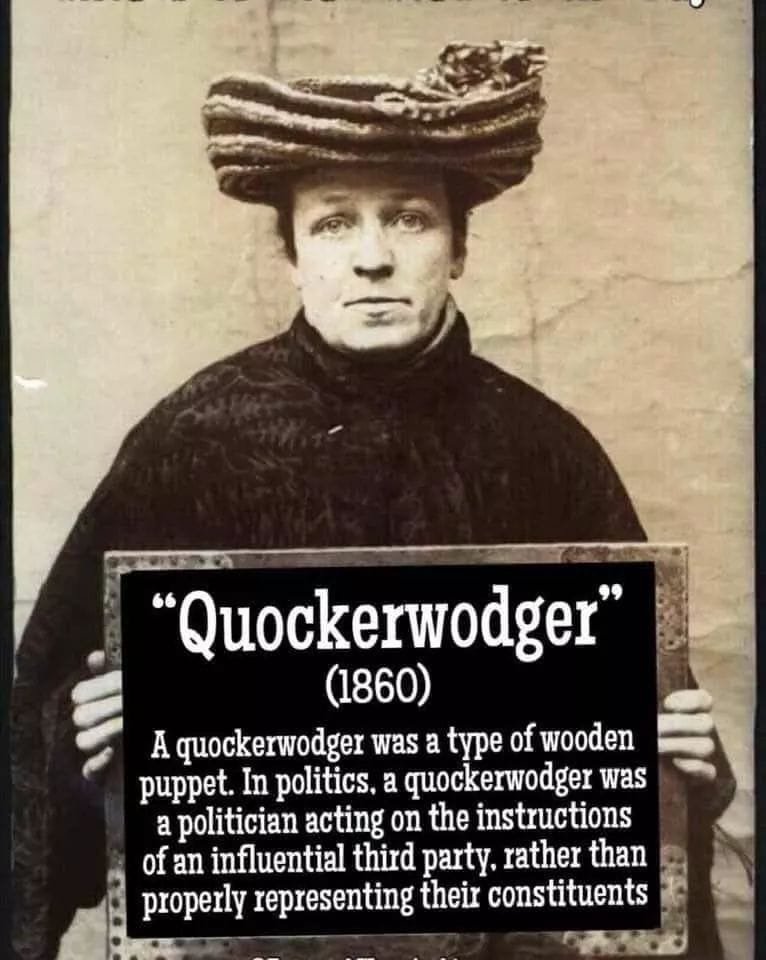 Lots of these around these days. Quockerwodger - my new favorite word.