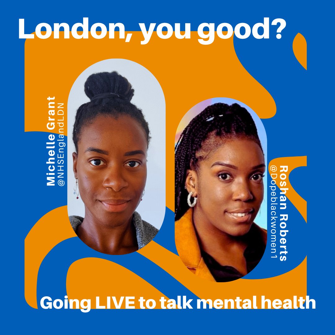 Join BBC Radio Producer <a href="/roshanroberts_/">Roshan</a> this Friday at 12pm as she goes LIVE on Instagram to talk everything mental health with <a href="/westlondonnhs/">West London NHS Trust</a>'s Lead for Occupational Therapy Michelle Grant.

⏰ Set a reminder on Instagram stories: instagram.com/nhsenglandldn/