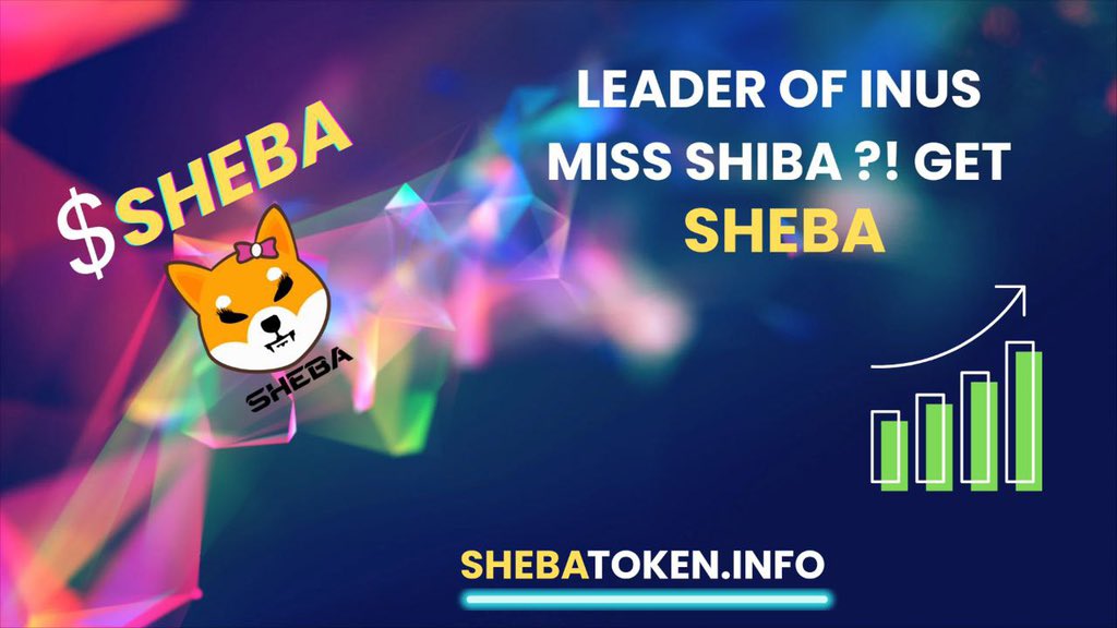 Sihirli #SHEBA hayatınızı değiştirmek için burada✨✨✨
 Bu eşsiz fırsatı kaçırmayın

💢Name: SHEBA INU
💢Symbol: $SHEBA
💢Chain: ETH

linktr.ee/shebainu

Shebatoken.info

#SHEBA #SHIBA #shill #eth #altcoin #memetoken #NFTs #Next100XGEMS #CryptoNews #shibainu #memes