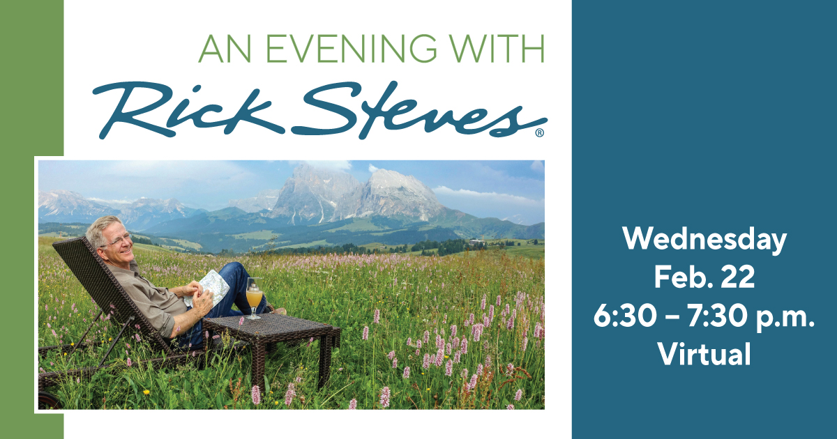 .@wcplonline launches new series featuring a virtual evening with travel expert @RickSteves: ow.ly/BbBm50MAX2K @RickStevesEur