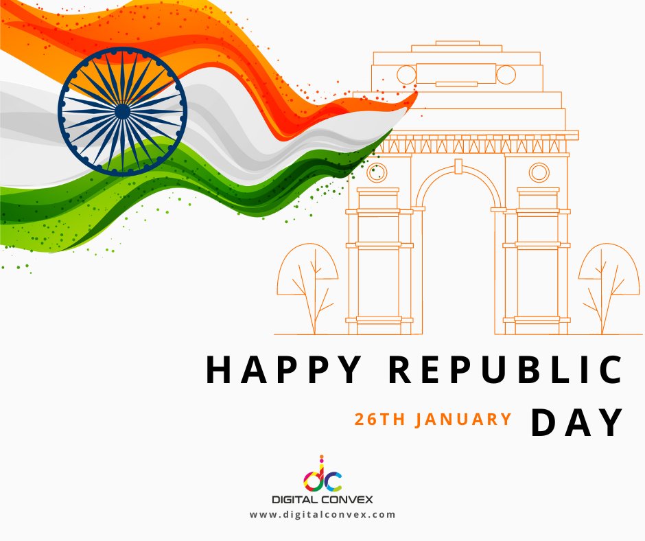 digital_convex's tweet image. Digital Convex gives the best wishing you a happy Republic Day! - Let us not forget the rich heritage of our country and feel proud to be a part of this nation.

#digitalconvex #digitalmarketing #webdeveloment #appsdevelopment #graphicdesigning #websitedevelopment #cmsdevelopment