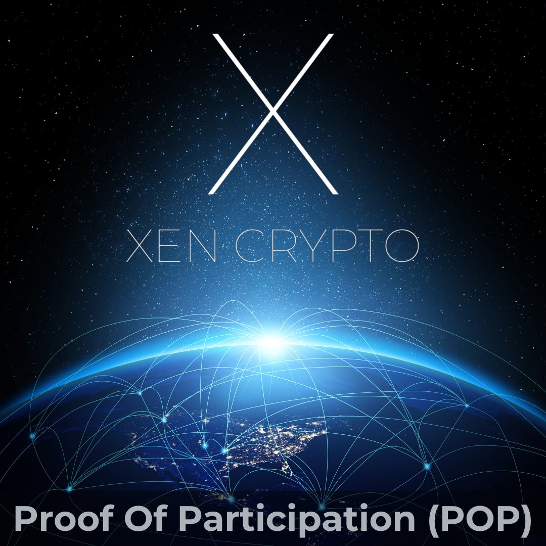 Did you know that #XEN had no initial coin supply. Supply is generated by  all people that participate in the Proof of Participation (POP) protocol  through minting of their own coins.