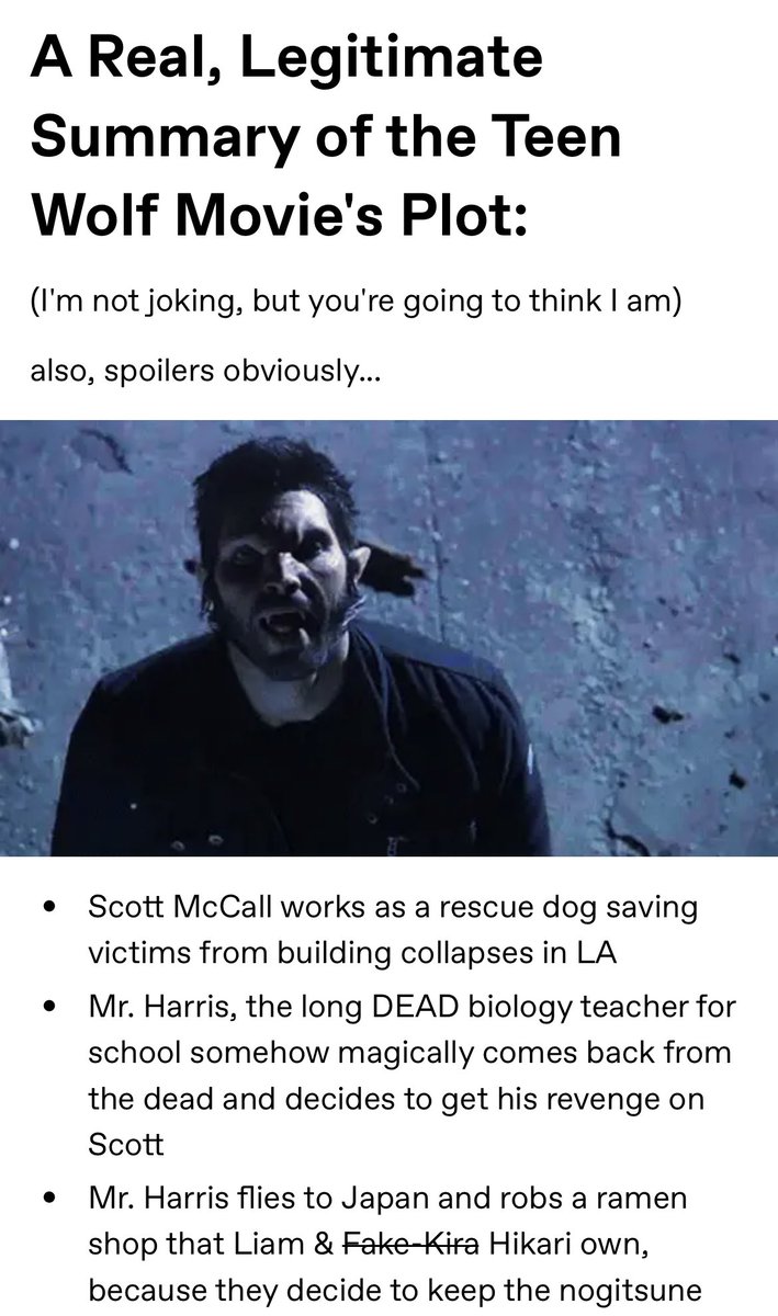 Colethewolf's tweet photo. ATTENTION: 🚨 For anybody that doesn’t want to watch #TeenWolfTheMovie here is what happens (you wish I were kidding, but I’m not) #TeenWolfMovie https://t.co/CLGN7X2cVS