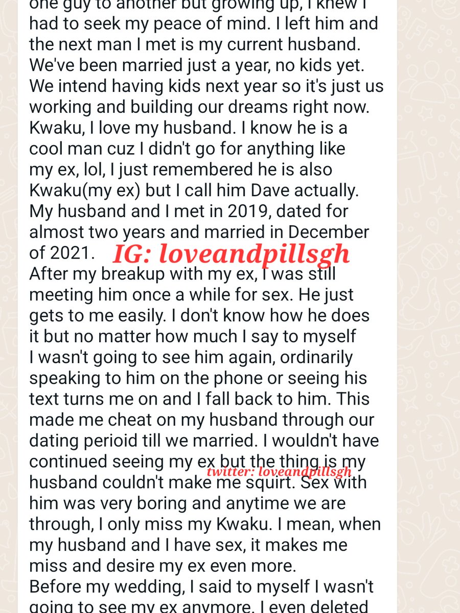 dennis_cicero's tweet photo. She keeps going back to her ex cuz her husband doesn't make her squirt... Unfortunately, she also doesn't want to continue with the marriage, what could it be she's missing??? Find out!!!! #Like #Commment #Share
#loveandpillsgh #NoraAndPills
#qwequ_cicero #loveandpills https://t.co/nrdYNnqE4F