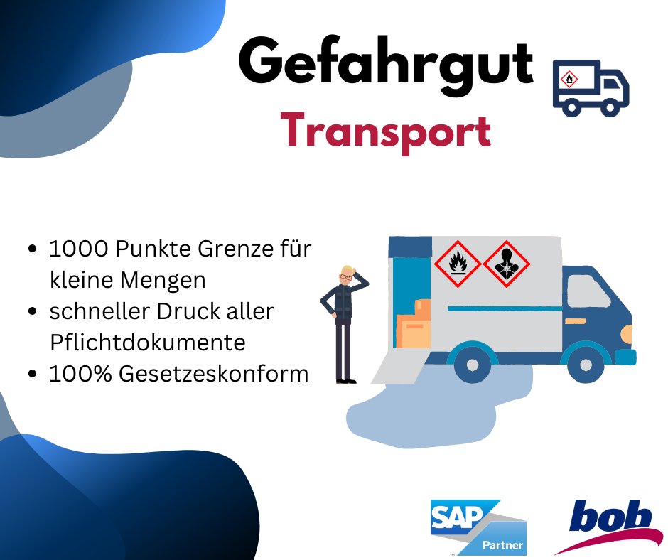 bob_sys's tweet photo. Beim Transport und Umgang mit einigen Materialien ist besondere Vorsicht geboten. Hierbei handelt es sich um den Transport von Gefahrgütern. Was dabei berücksichtigt werden muss, erfahren Sie hier: https://t.co/3V0XRblK7h  

#SAP #SAPB1 #transport https://t.co/kMGf5zUH9e