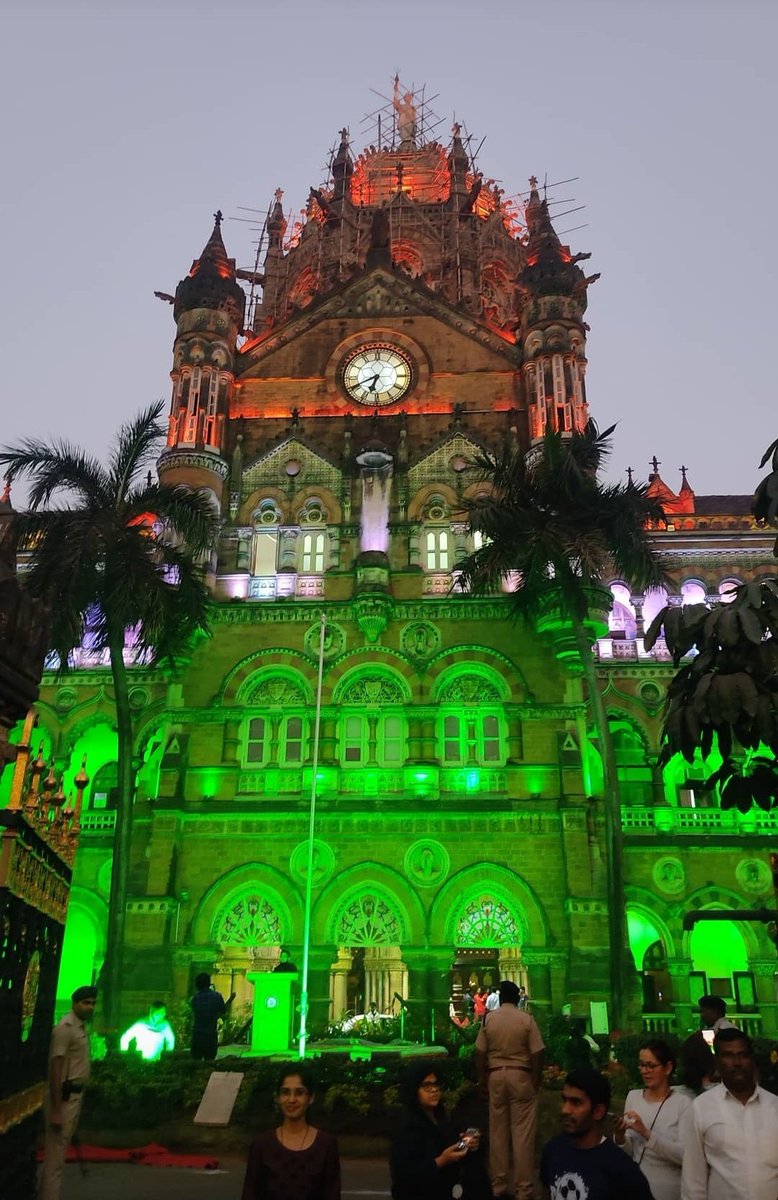 TechmechEngin's tweet image. Mumbai CSMT  74th Republic Day Of India