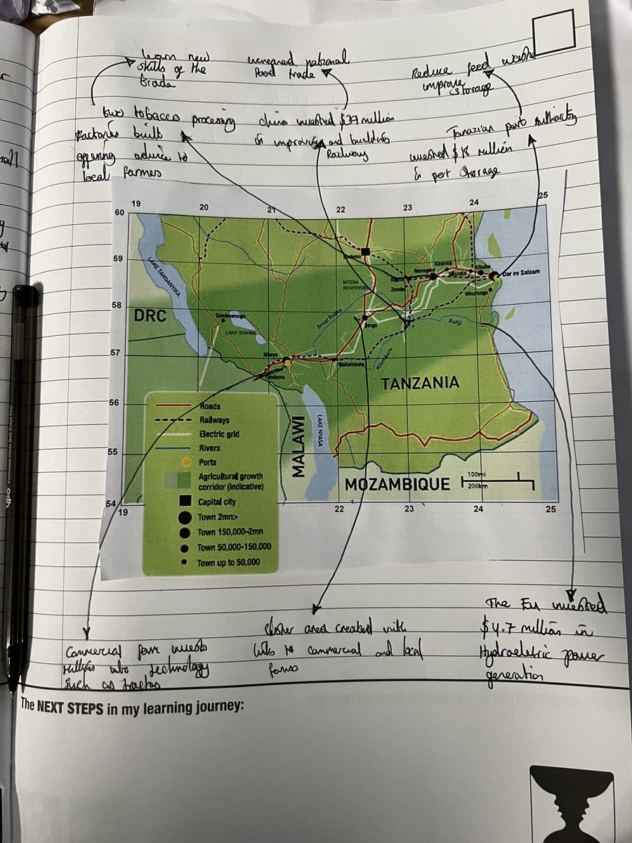 ChorltonTeach's tweet photo. Today in geography we used 6 figure grid references to find out how SAGCOT works. We then added further annotations to show how it lead to improved food security https://t.co/JzUUDmh7LK
