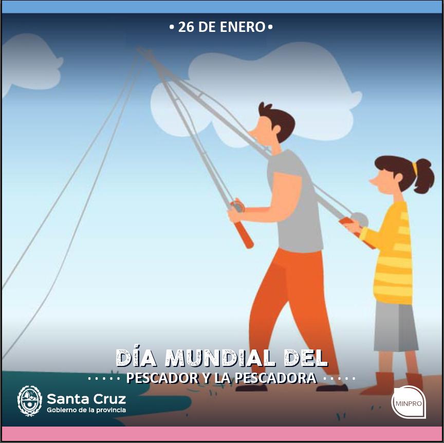 MinProSantaCruz's tweet photo. 🗓 26 de enero – Día Mundial del Pescador y la Pescadora
Saludamos a las y los pescadores de nuestra provincia, quienes con responsabilidad llevan adelante una de las actividades productivas más importantes de Santa Cruz
¡Feliz día a todos y todas!
#SantaCruz #MinPro #Pesca https://t.co/1yXguY5Jvb