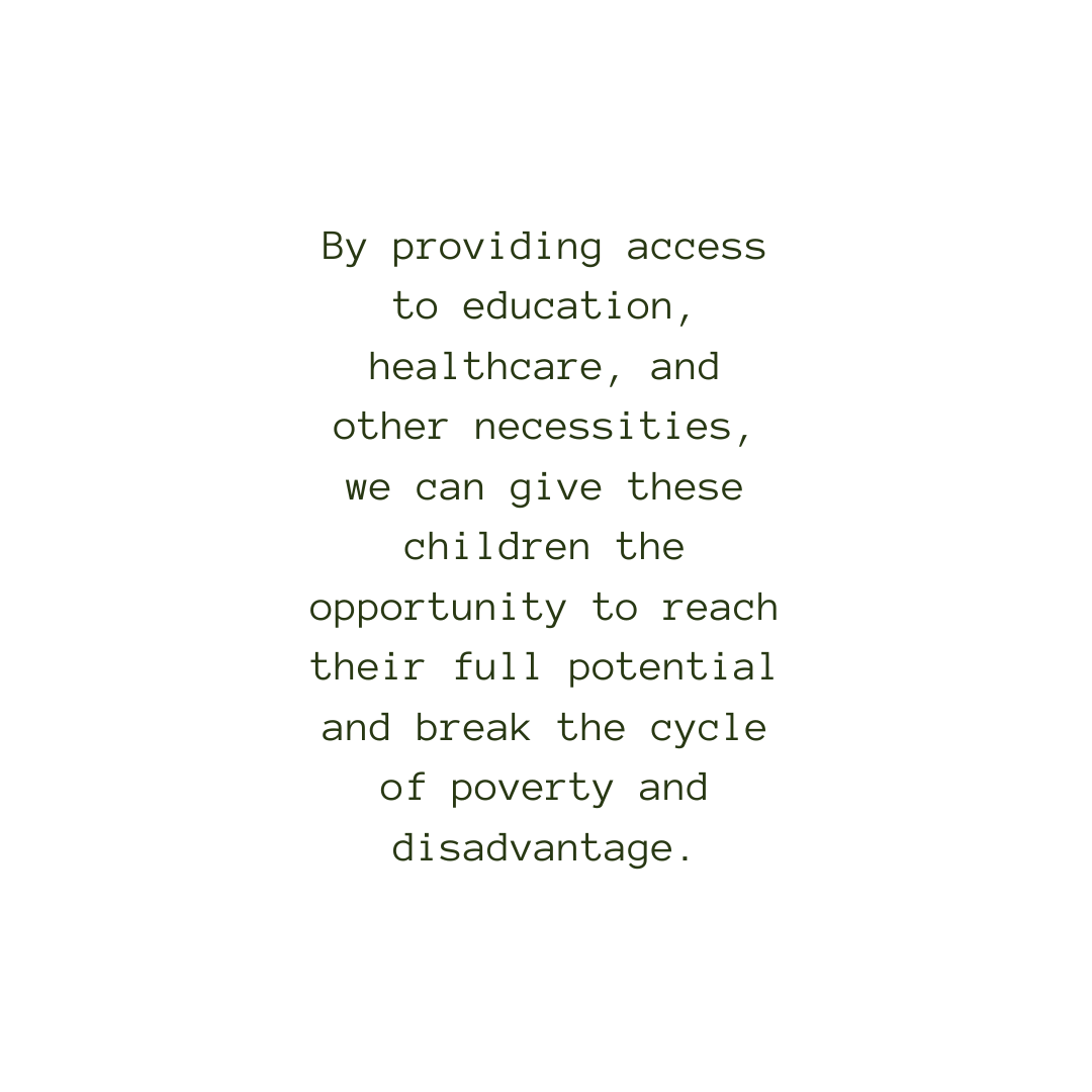 OrphnWrldRelief's tweet photo. By providing access to education, healthcare, and other necessities, we can give children the opportunity to reach their full potential and break the cycle of poverty and disadvantage. Let's make a difference together! #helpatriskchildren #investinfuture #breakthecycleofpoverty" https://t.co/eCGOnnIZg4