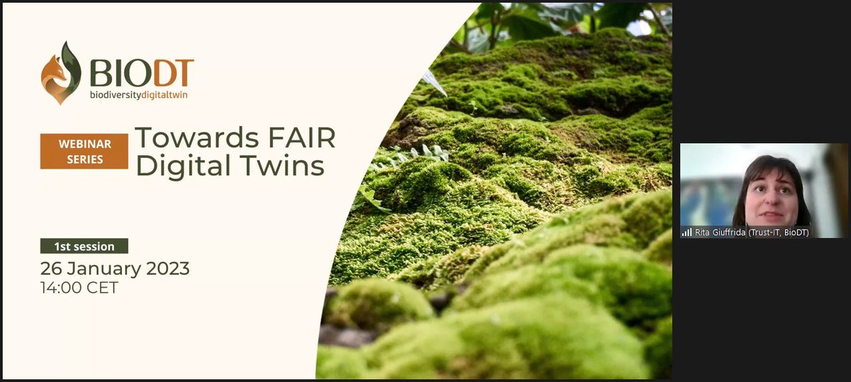 BiodiversityDT's tweet photo. ...and we are on!
Join the first session of the #BioDT webinar series Towards FAIR Digital Twins and learn more about how to apply #FAIRdata principles to #digitaltwinning!
➡️https://t.co/P6abj5T8VH https://t.co/xdmcQcT3fB