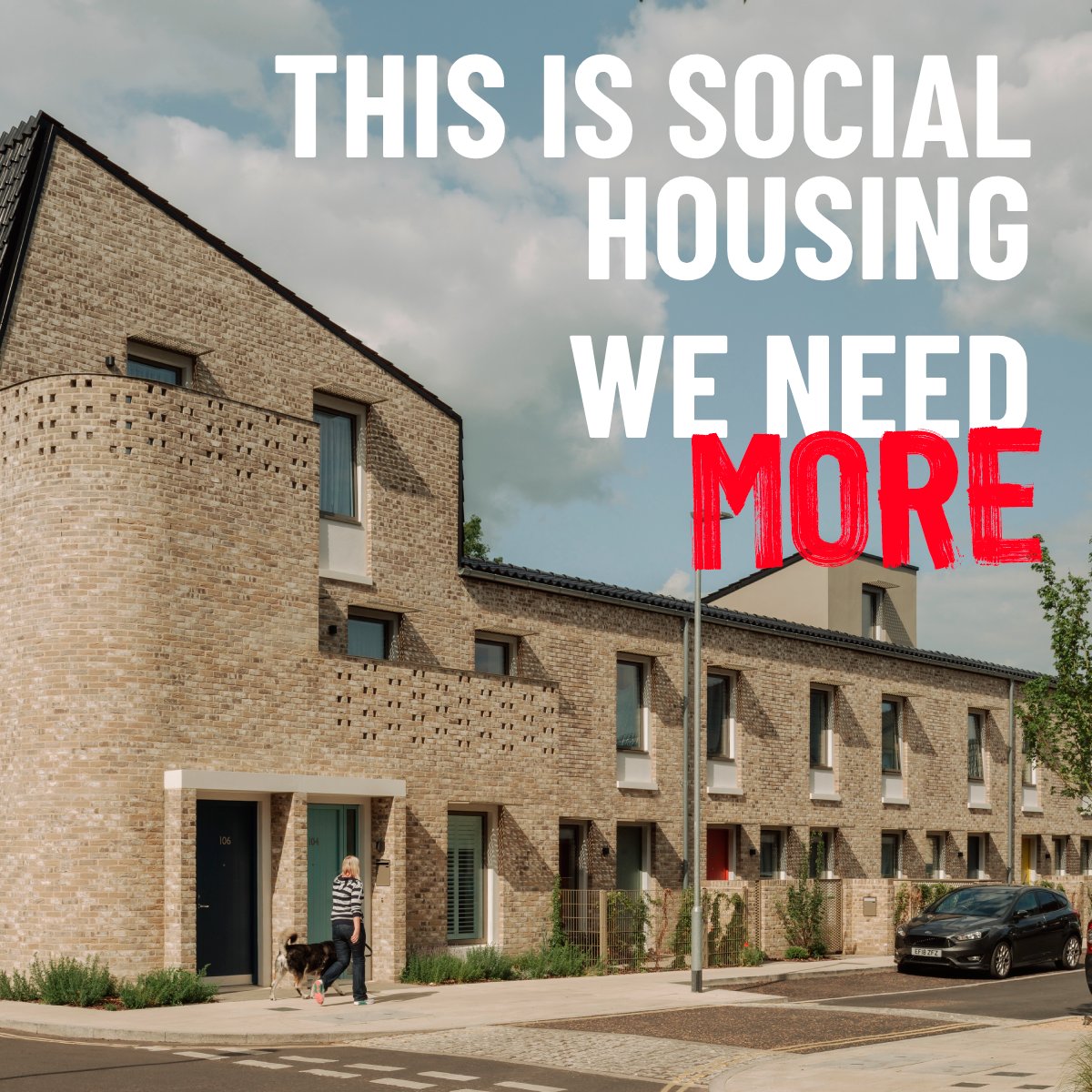 Housing costs are the biggest chunk of your monthly bills, and they’re going up. We must make housing more affordable, or more people will become homeless. We need quality homes that people on low incomes can afford to rent – like these in Norwich. 

#BuildSocialHousing