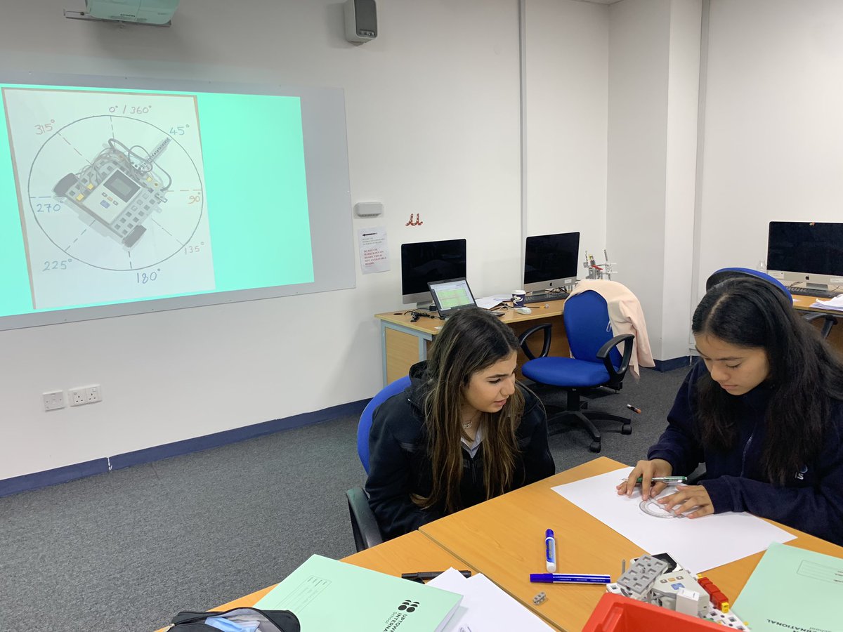 G8 <a href="/ibmyp/">IB MYP</a> <a href="/UISDubai/">Uptown International School Dubai</a> <a href="/Taaleem/">Taaleem</a> #robotics students started to prepare their angle templates and results tables ready for generating angle vs time calibration curves next week! #proudlytaaleem
