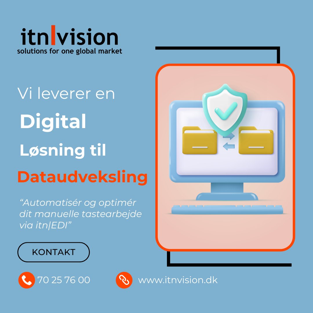 itnSalg's tweet image. 👨‍💻𝗦𝗽𝗮𝗿 𝗺𝗮𝗻𝘂𝗲𝗹 𝗮𝗿𝗯𝗲𝗷𝗱𝘀𝘁𝗶𝗱 𝗺𝗲𝗱 𝗲𝗹𝗲𝗸𝘁𝗿𝗼𝗻𝗶𝘀𝗸 𝗱𝗮𝘁𝗮𝘂𝗱𝘃𝗲𝗸𝘀𝗹𝗶𝗻𝗴 𝘃𝗶𝗮 𝗶𝘁𝗻|𝗘𝗗𝗜🔄

Læs mere: itnvision.dk/itnedi-loesning