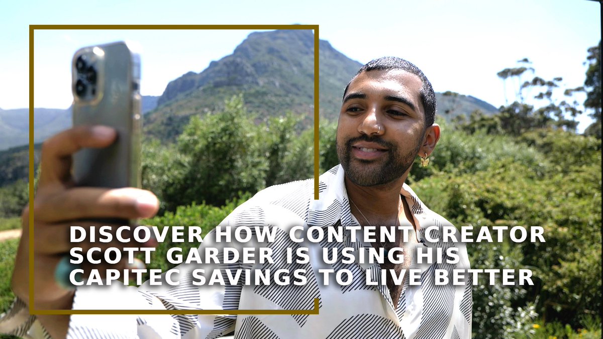 TheInsiderSA's tweet image. Discover how @CapitecBankSA client and content creator, @GarderScott, is making 2023 the year he experiences more with the help of his #CapitecLiveBetter savings : theinsidersa.co.za/popular-conten… #LiveBetterWithCapitec #TheInsiderSA