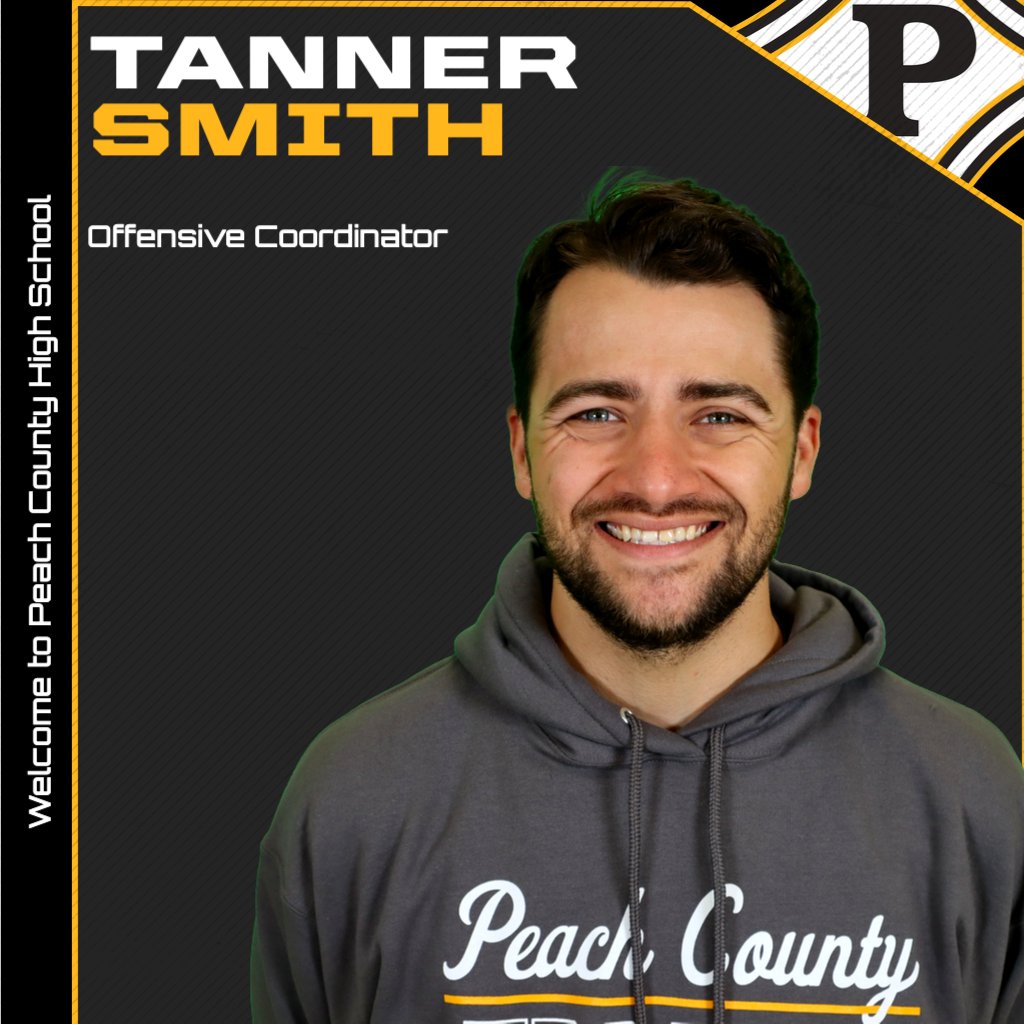 Peach County High School welcomes its new Offensive Coordinator, Coach Tanner Smith.