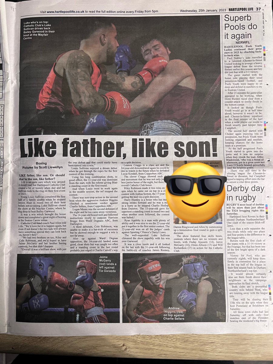 SL_SportsPhotos's tweet photo. 📸📸 Happy to see the Boxing 🥊 Photos in the @HpoolLife paper this week. #hartlepool #neboxing https://t.co/z1c3NiEeS1