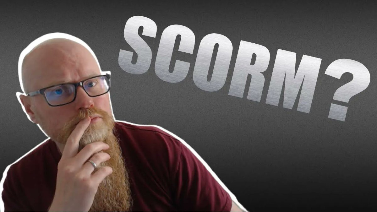 CreateActionLtd's tweet image. SCORM is misunderstood. SCORM is not elearning, it is not the length of the course, it is not an ancient language handed down to us from aliens. Watch the video to see what it is!
youtu.be/J0wPmtQB9ts

#scorm #elearning #learninganddevelopment