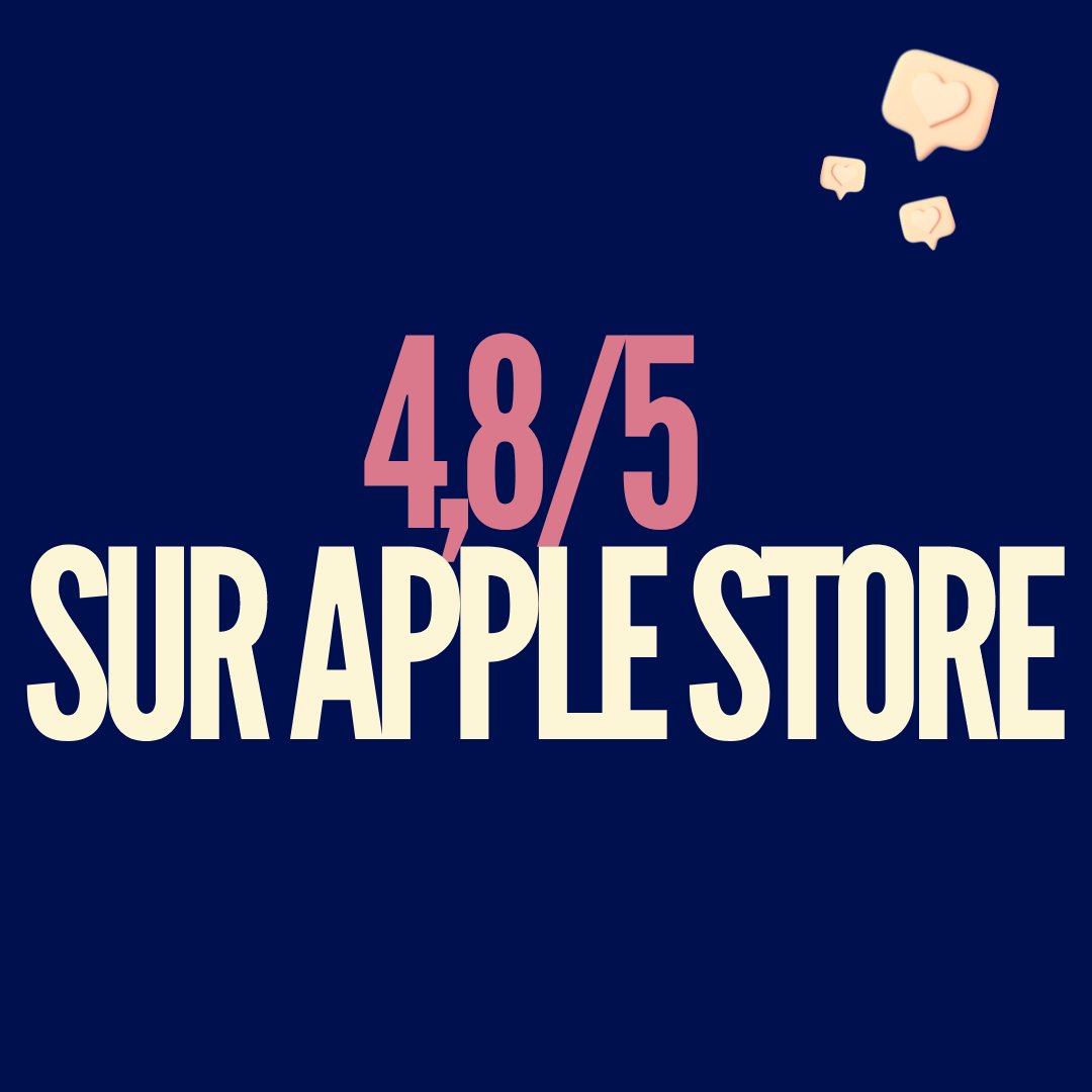 Super nouvelle pour nous : Studin est noté 4,8/5 sur l'Apple Store ! 🥳