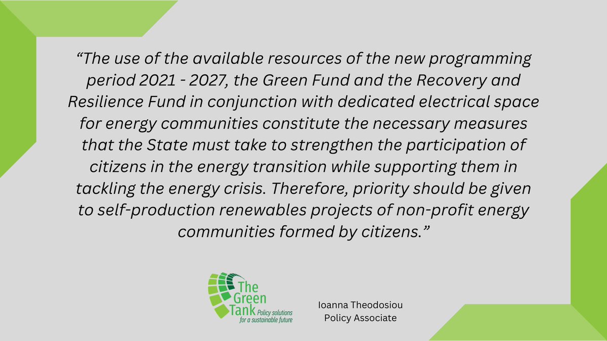 The_GreenTank's tweet image. 5⃣/ However, 49% of the applications for #virtualnetmetering projects have been rejected due to lack of #grid space. It is crucial to give priority to virtual net metering projects by #energycommunities that currently have only 3.17 MW of installed capacity. @ioannath1