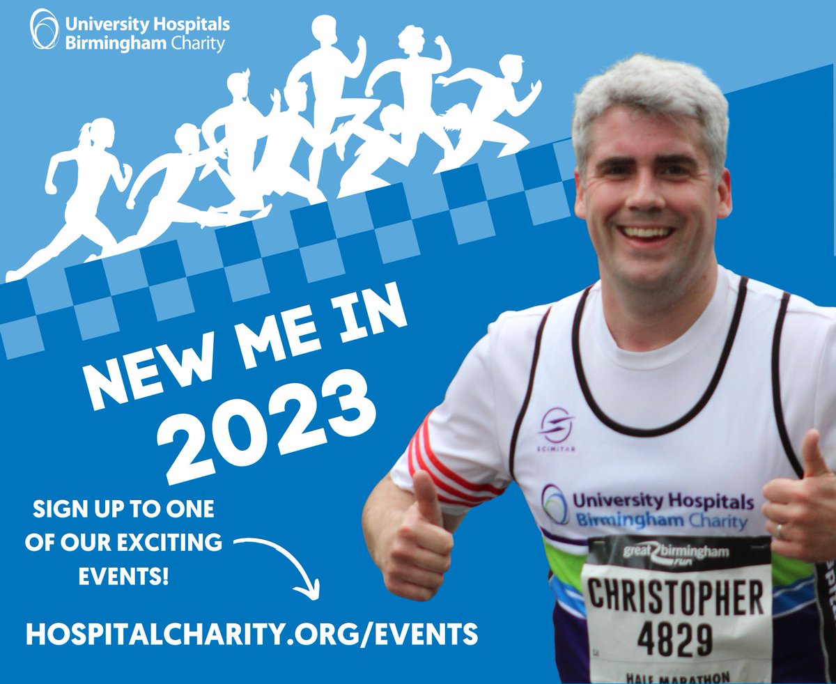 👟Fancy clocking up your #NHS1000miles for UHB Charity?
To mark the NHS’s 75th birthday this year, why not take on the #nhs1000miles challenge by taking on one of our events to help support staff, patients &amp; families at your local hospital in Birmingham
➡️hospitalcharity.org/events