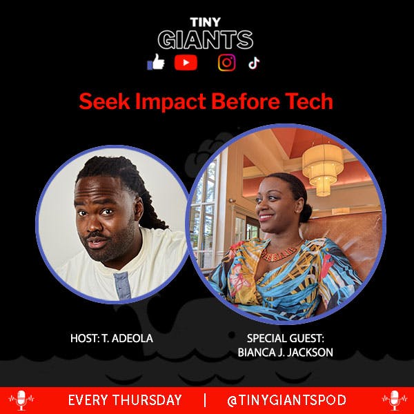 Great advice to #creators on the <a href="/TinyGiantsPod/">Tiny Giants Podcast</a> on #MPN today. <a href="/STEMVillain/">T. Adeola</a> interviews Pulitzer Prize winning #metaverse expert Bianca Jackson who says to seek impact over technology. 

marketingpodcasts.net/2023/01/seek-i…

#marketing #podcast #creatoreconomy #influencermarketing