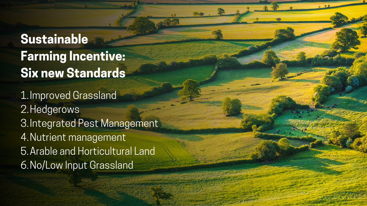 Today we've published more information on our Environmental Land Management schemes, which pay farmers and land managers for taking nature-friendly actions 🧑‍🌾🌍 We're speeding up the rollout of the SFI, publishing 6 new standards available this summer ⤵️ 🧵 [1/2]