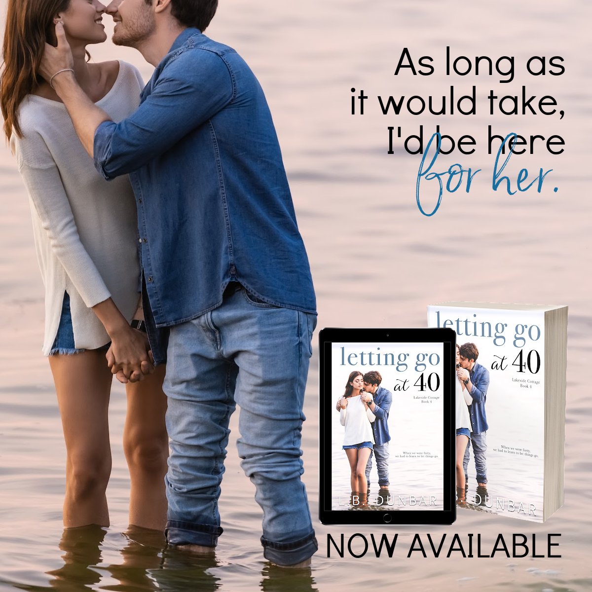 LETTING GO AT 40 by LB Dunbar is LIVE!! 

Grab Your Copy Today!
amzn.to/3YHnyMz

#NewRelease #RomanceBooks #AvailableNow #RomanceBookstagram #LBDunbar #LettingGoAtForty #LoveOverForty #wordsmithpublicity