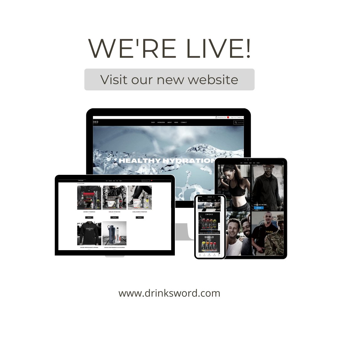 New website - same incredible hydration products. 

Check out our new site at drinksword.com and grab your favorite SWORD products today!

#stayhydrated #healthyhydration